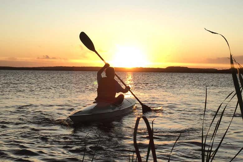 Tour en kayak por el río Tramandaí al atardecer