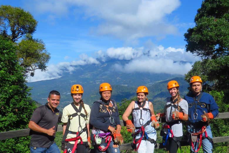 Tirolina en el Parque Nacional La Amistad