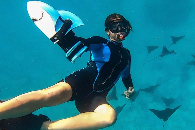 Power snorkel en Tahití