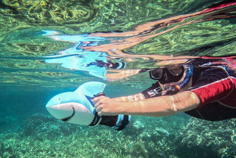 Power snorkel en Tahití