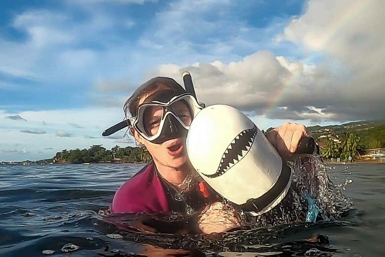 Power snorkel en Tahití