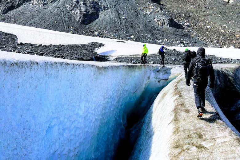 Trekking por los glaciares del Parque Nacional de los Fiordos de Kenai