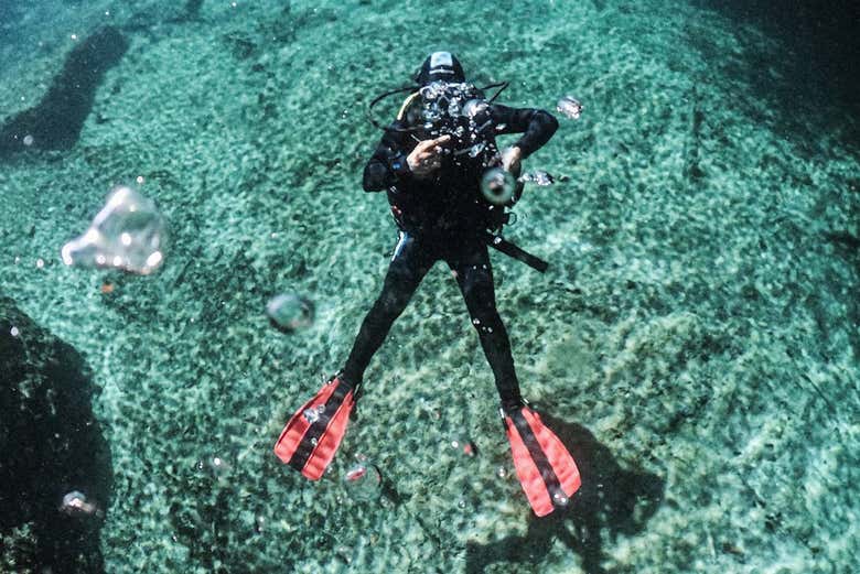 Bautismo de buceo en Tulum