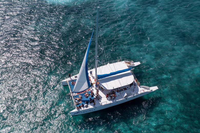 Fiesta en una playa de Isla Mujeres
