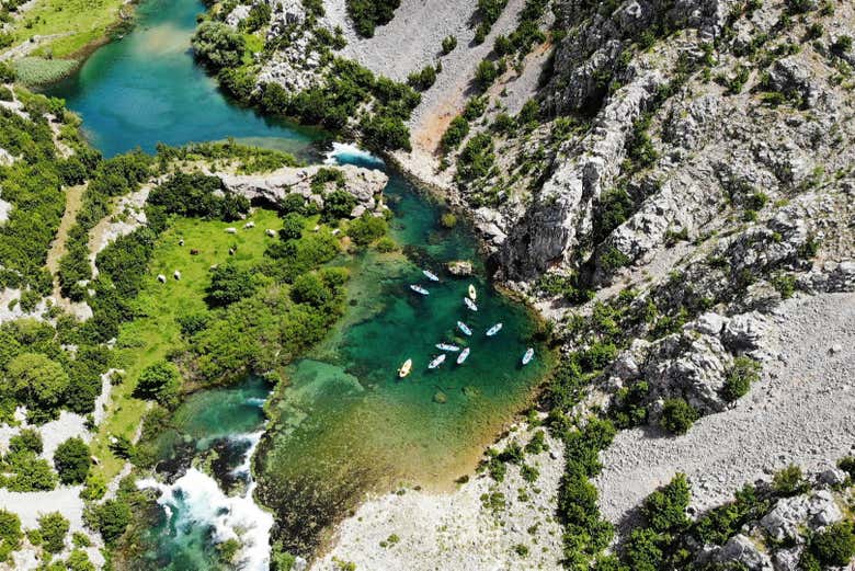 Tour en kayak en el río Zrmanja