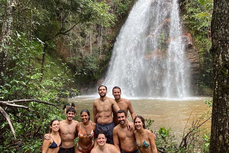 Senderismo por las cascadas de Chapada dos Guimarães