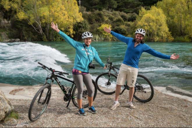 Alquiler de bicicleta en el lago Hawea + Transporte desde Wanaka