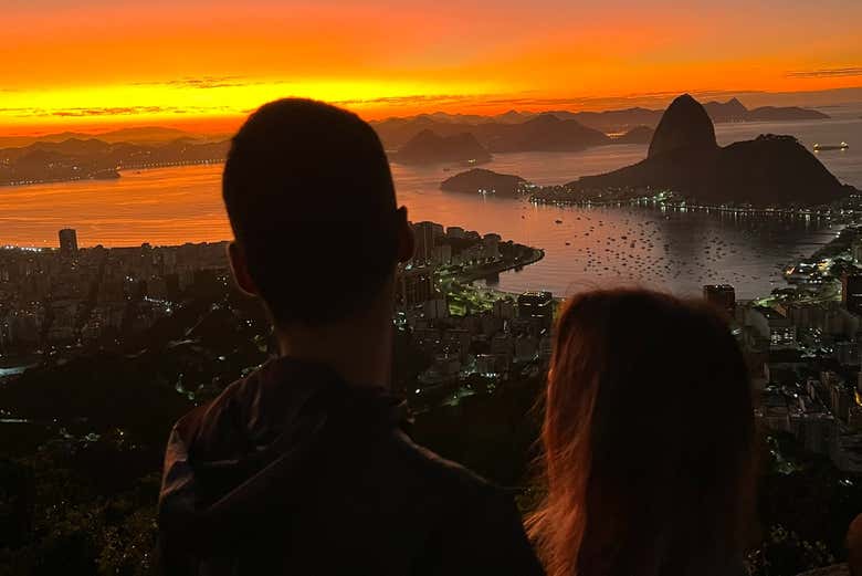 Amanecer en el mirador de Dona Marta + Cristo Redentor
