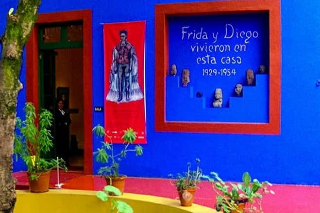 Entrada a la Casa Azul de Frida Kahlo y al Museo de Diego Rivera Anahuacalli