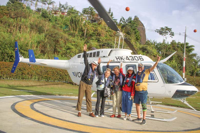 Paseo en helicóptero por la Comuna 13
