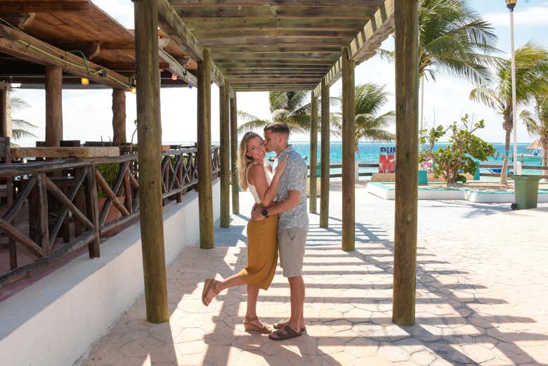 Sesión fotográfica en Puerto Morelos