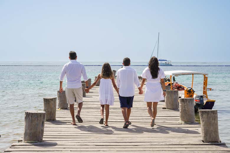 Sesión fotográfica en Puerto Morelos