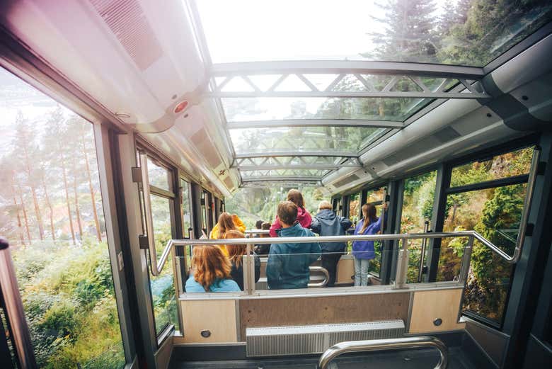 Entrada al funicular de Bergen