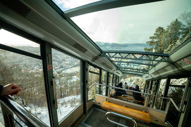 Entrada al funicular de Bergen