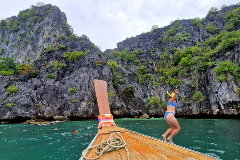 Excursión a las islas de Koh Lanta y la Cueva Esmeralda en barca