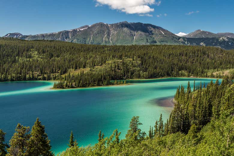 Excursión al lago Esmeralda y el desierto de Carcross