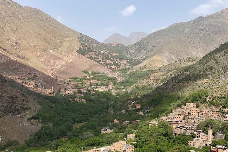 Senderismo por las montañas del Atlas con comida