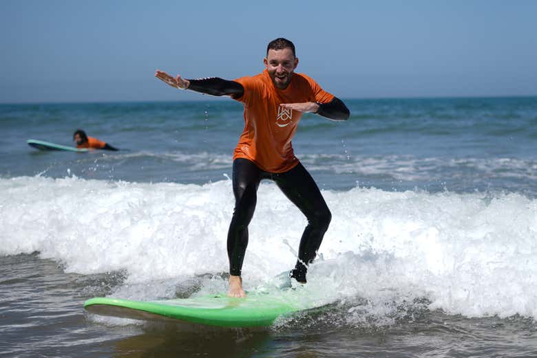 Curso de surf en Agadir
