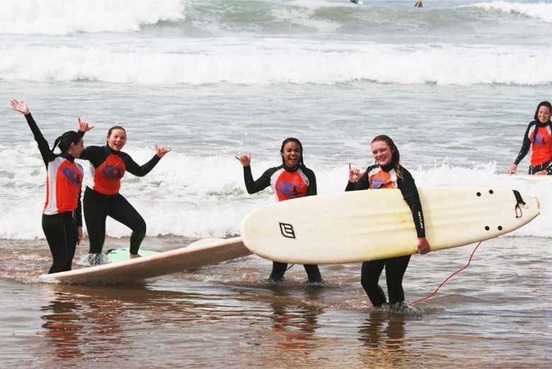 Curso de surf en Taghazout