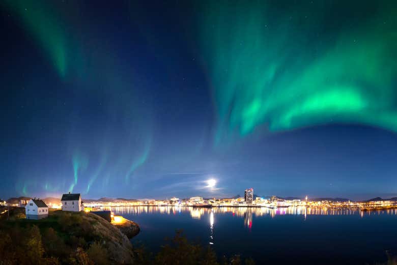Tour de la aurora boreal por Bodø