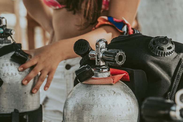 Bautismo de buceo en Mahahual