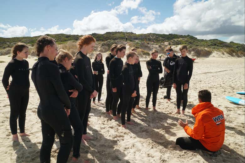 Curso de surf en Margaret River