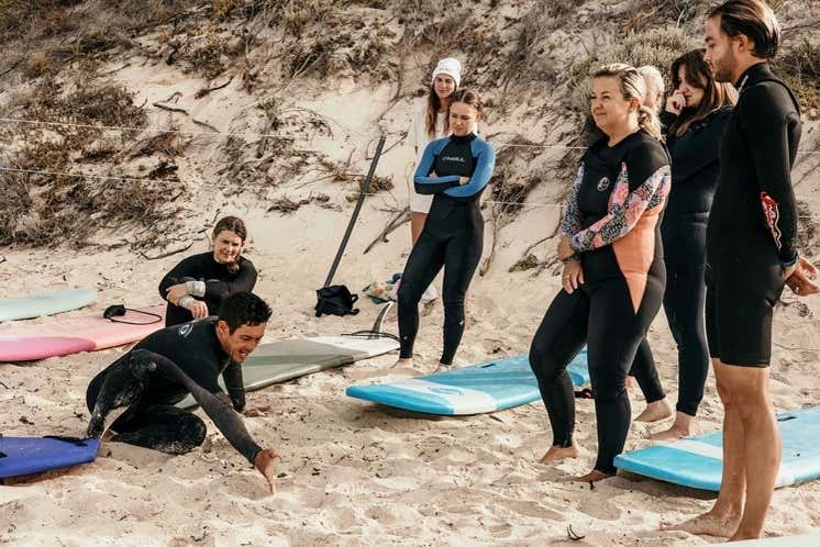 Curso de surf en Margaret River