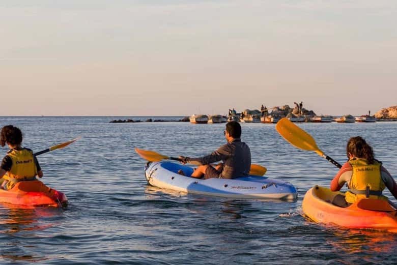 Tour en kayak al atardecer por Sidi Jmour