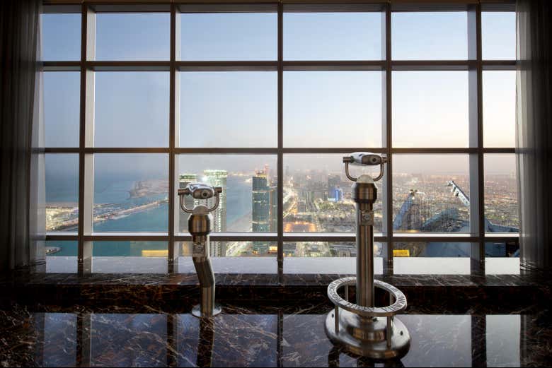 Entrada al mirador de las Etihad Towers