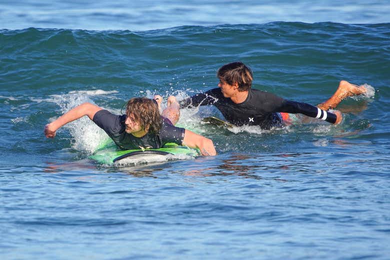 Curso de surf en Sayulita
