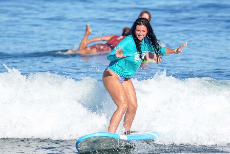 Curso de surf en Sayulita