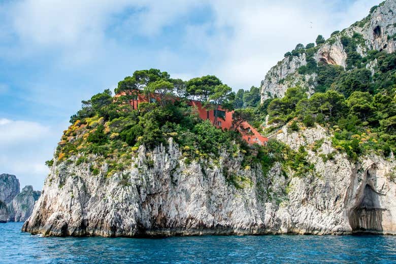 Autobús turístico de Capri + Paseo en barco