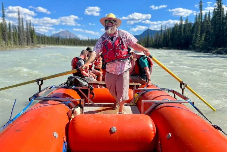 Rafting en el río Athabasca