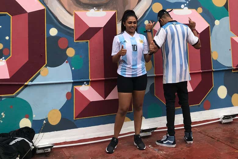 Entrada a la Casa de Diego Maradona