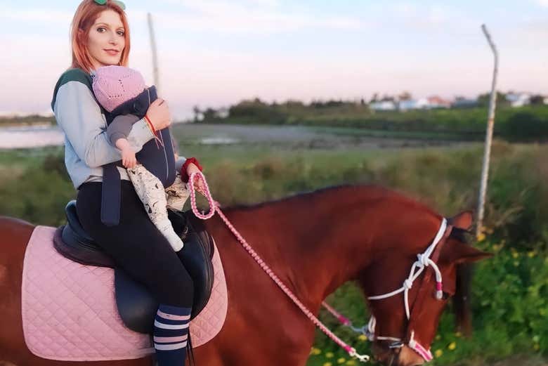 Paseo a caballo por las marismas del Coto de la Isleta