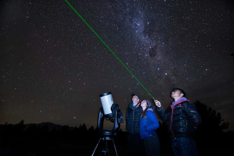 Observación de estrellas en Tekapo