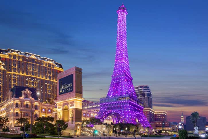 Entrada a la Torre Eiffel de Macao