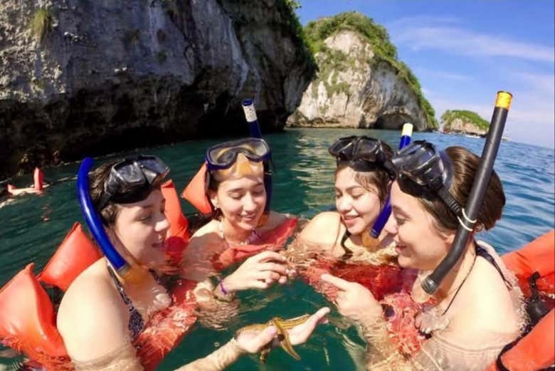 Snorkel en Los Arcos de Mismaloya