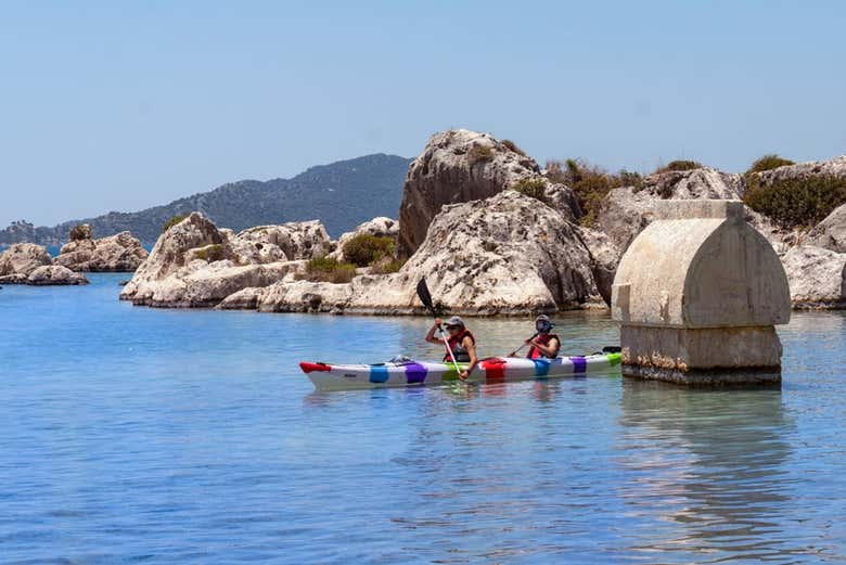 Tour en kayak por la isla de Kekova