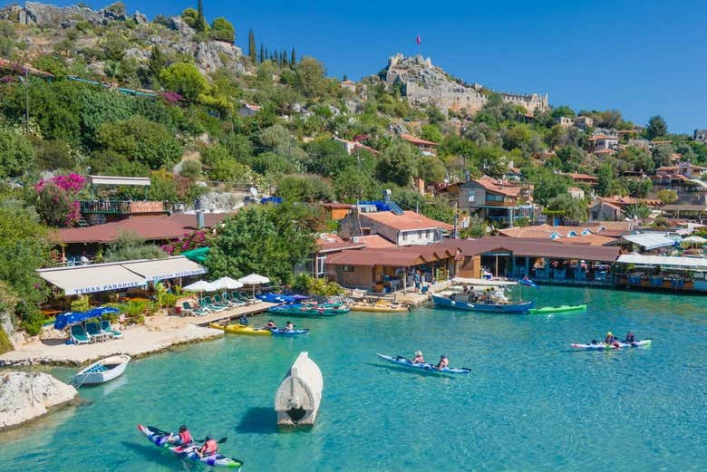 Tour en kayak por la isla de Kekova