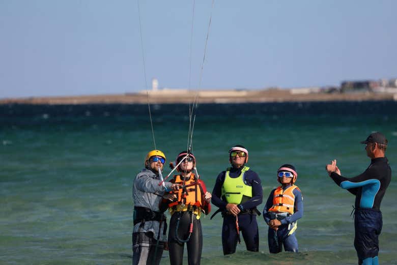 Curso de kitesurf en Dajla