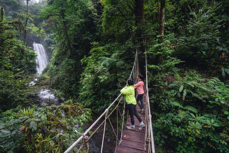 Senderismo por El Tigre Waterfalls