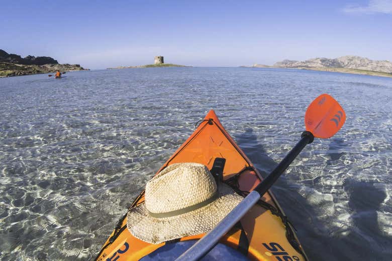 Tour en kayak por las cuevas de Porto Torres
