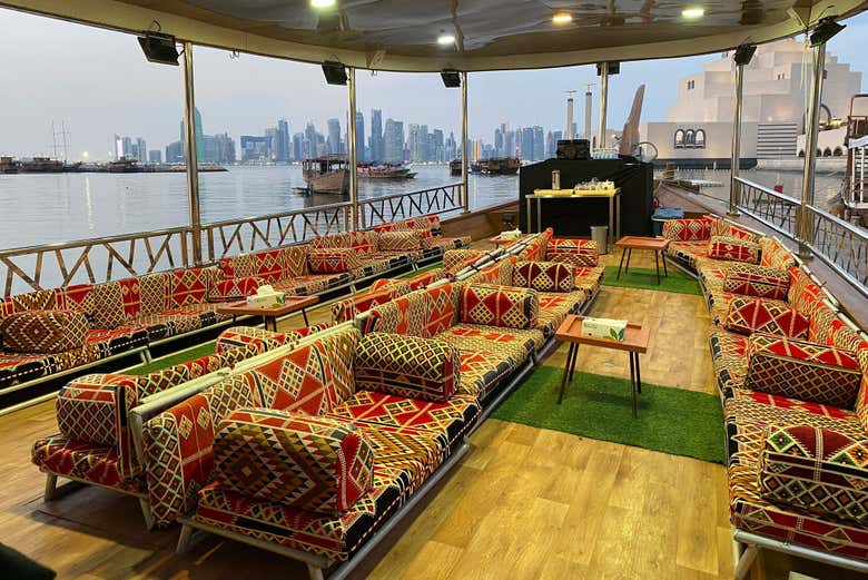 Paseo en dhow al atardecer