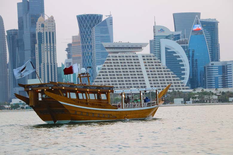 Paseo en dhow al atardecer