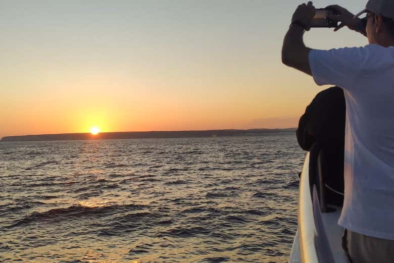 Paseo en barco al atardecer por el Cabo de Trafalgar