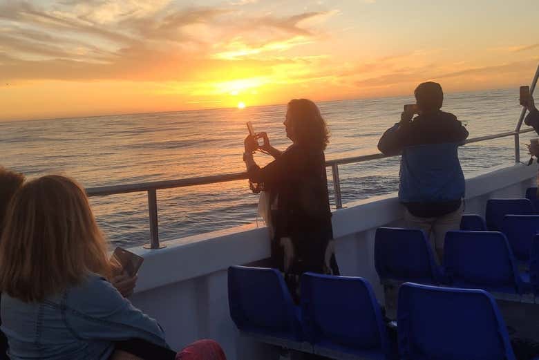 Paseo en barco al atardecer por el Cabo de Trafalgar