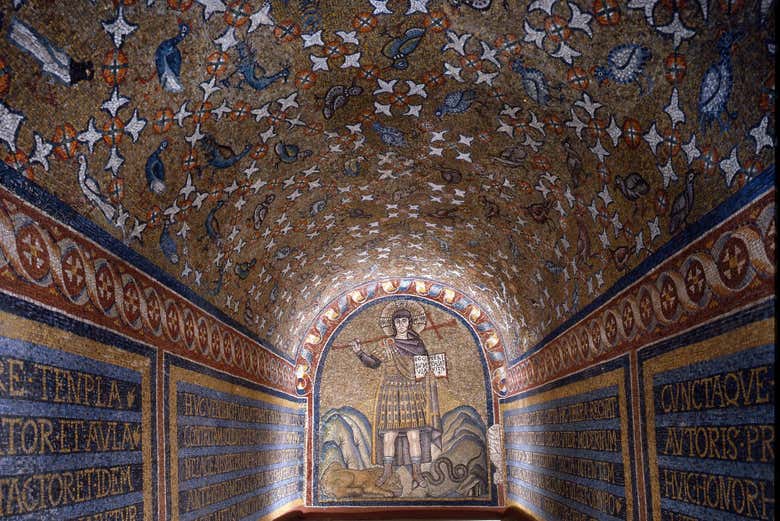 Entrada a los mosaicos de Rávena