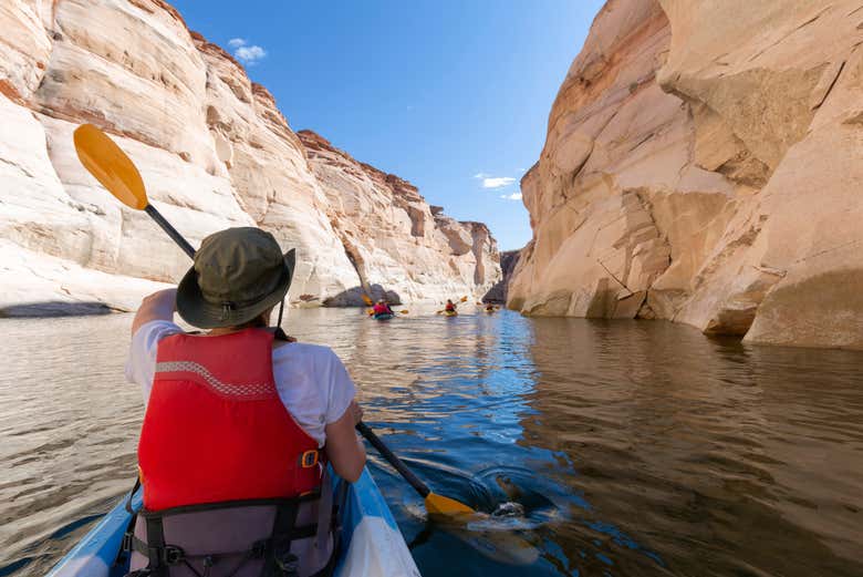Tour en kayak por el lago Powell