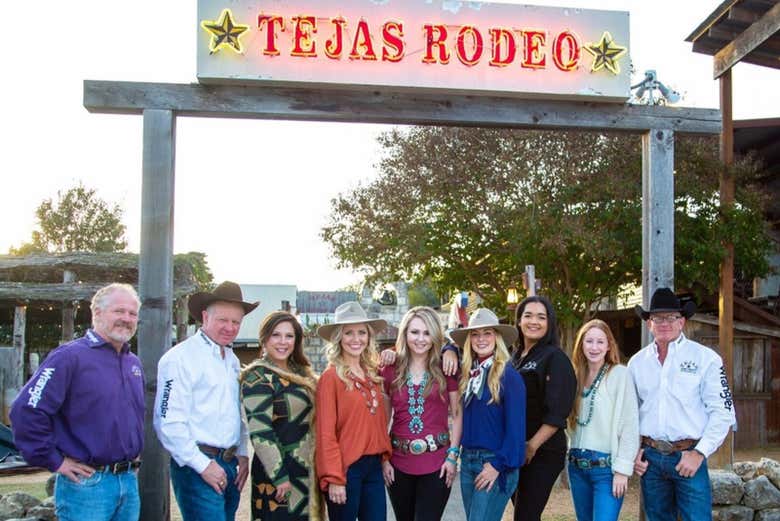 Entrada a un rodeo en Texas